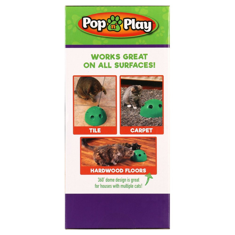 Pets Know Best Pop N' Play Peek-A-Boo Cat Toy, Green Animals & Pet Supplies > Pet Supplies > Cat Supplies > Cat Toys Allstar Products Group   