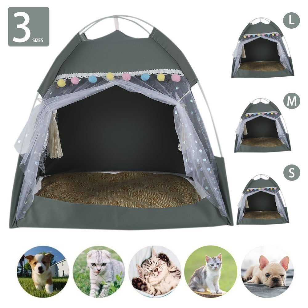 Mlfire M Pet Tent Pet Dog House Cat Tent Four Seasons Universal Removable Washable Pet Nest Animals & Pet Supplies > Pet Supplies > Dog Supplies > Dog Houses 20000619305@#Lu14   