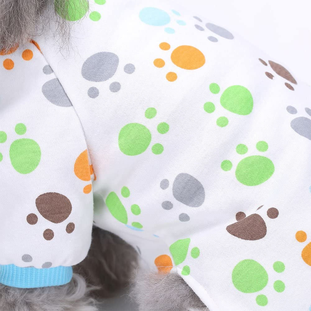 2-Pack Dog Clothes Dogs Cats Onesie Soft Dog Pajamas Cotton Puppy Rompers Pet Jumpsuits Cozy Bodysuits for Small Dogs and Cats Animals & Pet Supplies > Pet Supplies > Dog Supplies > Dog Apparel HL   