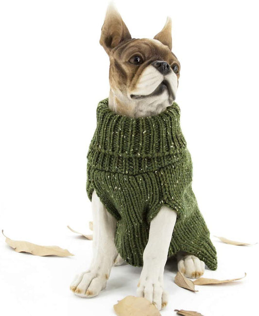 Apetian Dog Sweater Cold Weather Coats Winter Dog Apparel Dog Knitwear Clothing (M, Sh004-Green) Animals & Pet Supplies > Pet Supplies > Dog Supplies > Dog Apparel Apetian SH004-Green Medium 