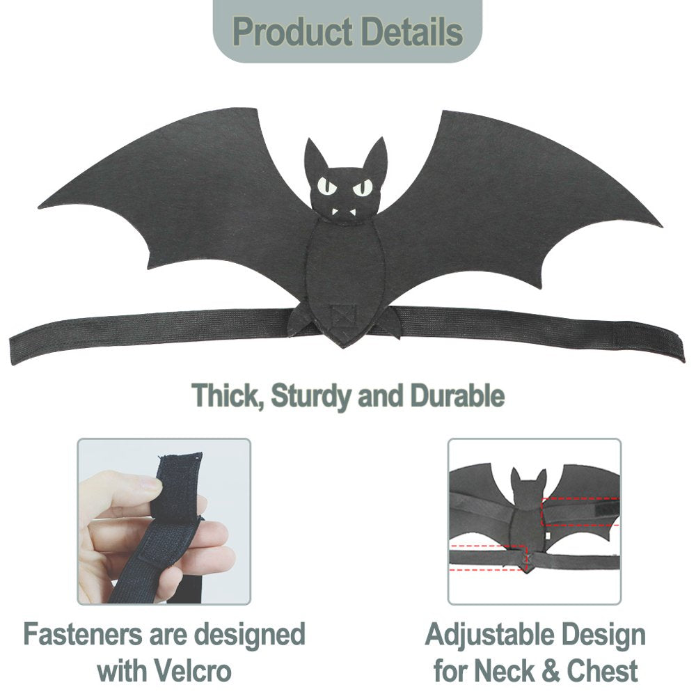 Vocheer Halloween Pet Costume - Bat Wings Dress up Apparel for Dog Cat Cosplay Party, Large Animals & Pet Supplies > Pet Supplies > Dog Supplies > Dog Apparel vocheer   