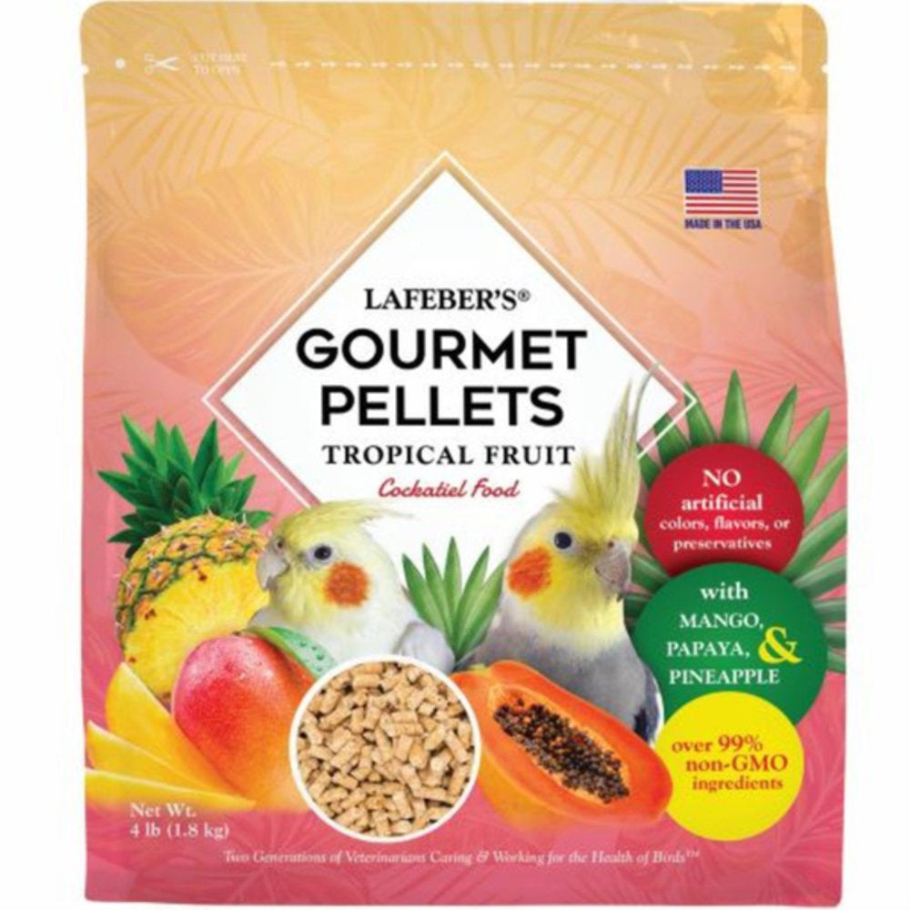 Lafeber Company Tropical Fruit Gourmet Pellets Cockatiel Bird Food 4 Pounds - PDS-041054726423