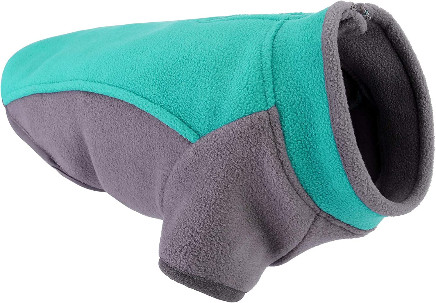 Mogoko Dog Stretch Fleece Sweater with Zipper Opening, Waterproof Pet Warm Vest Winter Jacket Coat(M Size) Animals & Pet Supplies > Pet Supplies > Dog Supplies > Dog Apparel Mogoko 15.0" Neck Girth, 18.1~21.6" Chest  