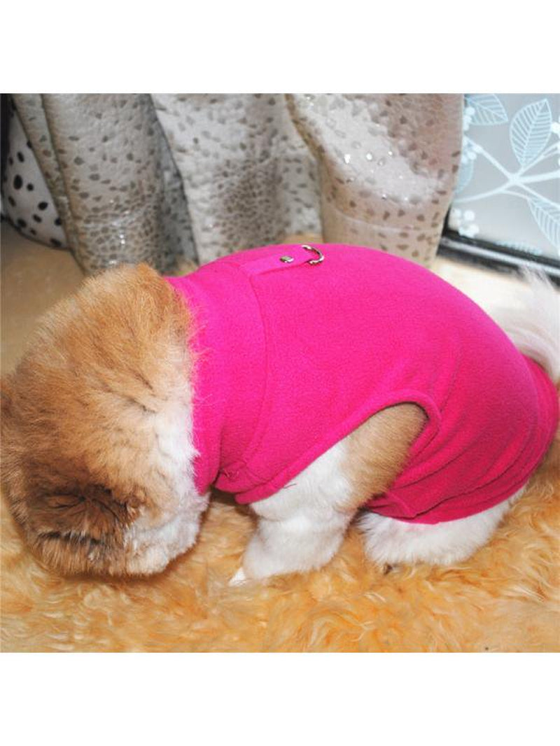 Pet Dog Warm Coat Sweater Puppy Fleece Jacket Outwear Apparel Animals & Pet Supplies > Pet Supplies > Dog Supplies > Dog Apparel Catlerio   