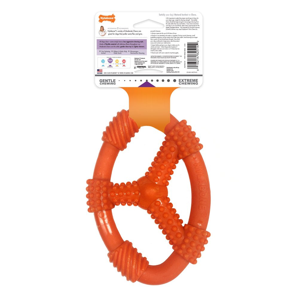 Nylabone Moderate Chew Flexible Oval Ring for Dogs - up to 35 Lbs. Animals & Pet Supplies > Pet Supplies > Dog Supplies > Dog Toys Central Garden and Pet   