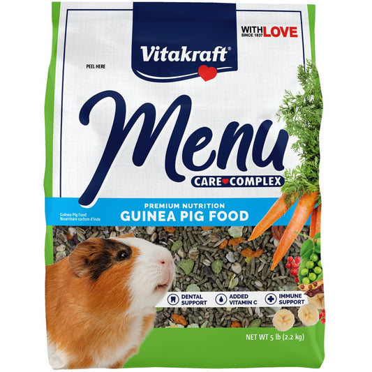 Vitakfraft Menu Premium Guinea Pig Food - Alfalfa Pellets Blend - Vitamin and Mineral Fortified Animals & Pet Supplies > Pet Supplies > Small Animal Supplies > Small Animal Food Vitakraft Sun Seed   