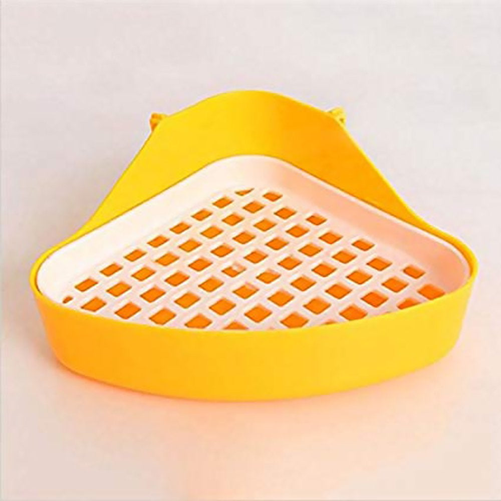 Duztion Multi-Colors Geometric Shaped Pet Potty Toilet Corner Bedding Box Small Animal Universal Plastic Toilet Animals & Pet Supplies > Pet Supplies > Small Animal Supplies > Small Animal Bedding Duztion   