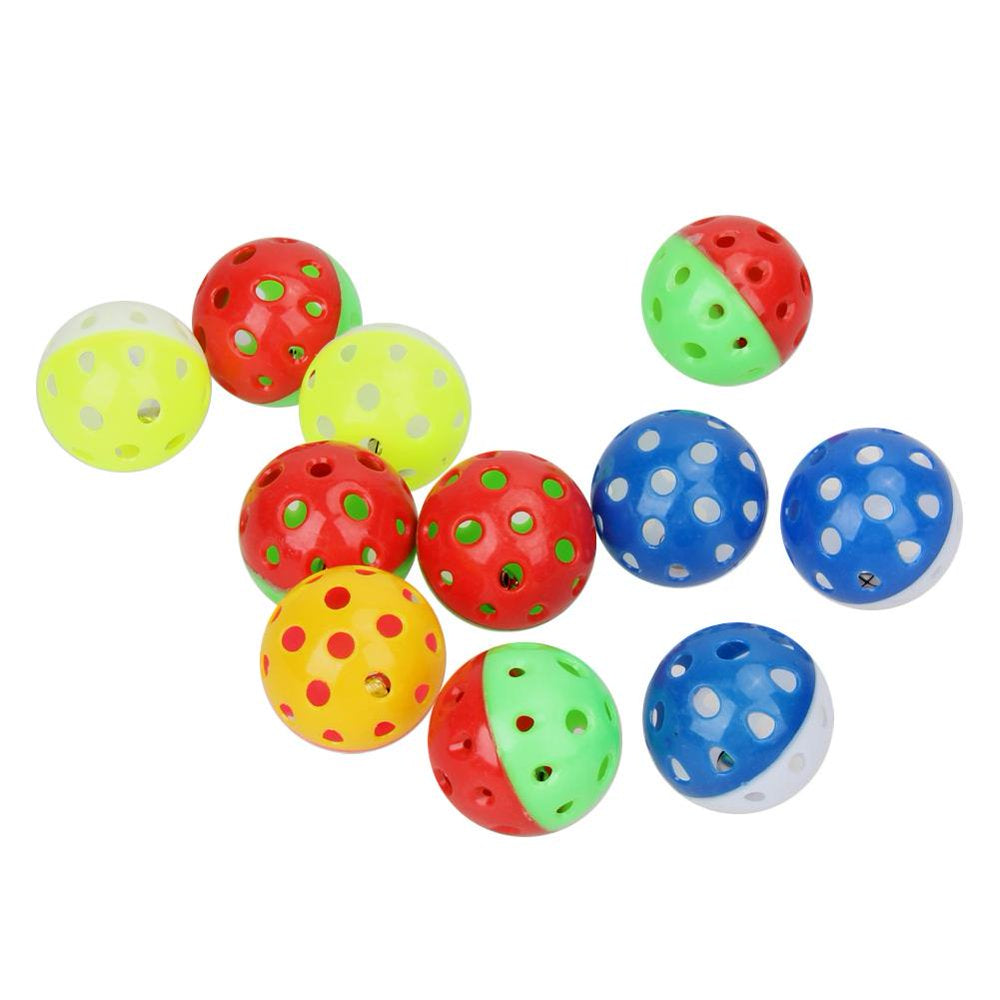 Luokeji 18PCS Pet Cat Kitten Play Balls with Jingle Bell Pounce Chase Rattle Toy Animals & Pet Supplies > Pet Supplies > Cat Supplies > Cat Toys Luokeji   