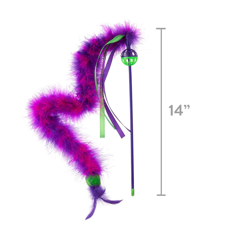 Vibrant Life Feather Wand Cat Toy Animals & Pet Supplies > Pet Supplies > Cat Supplies > Cat Toys Multipet   