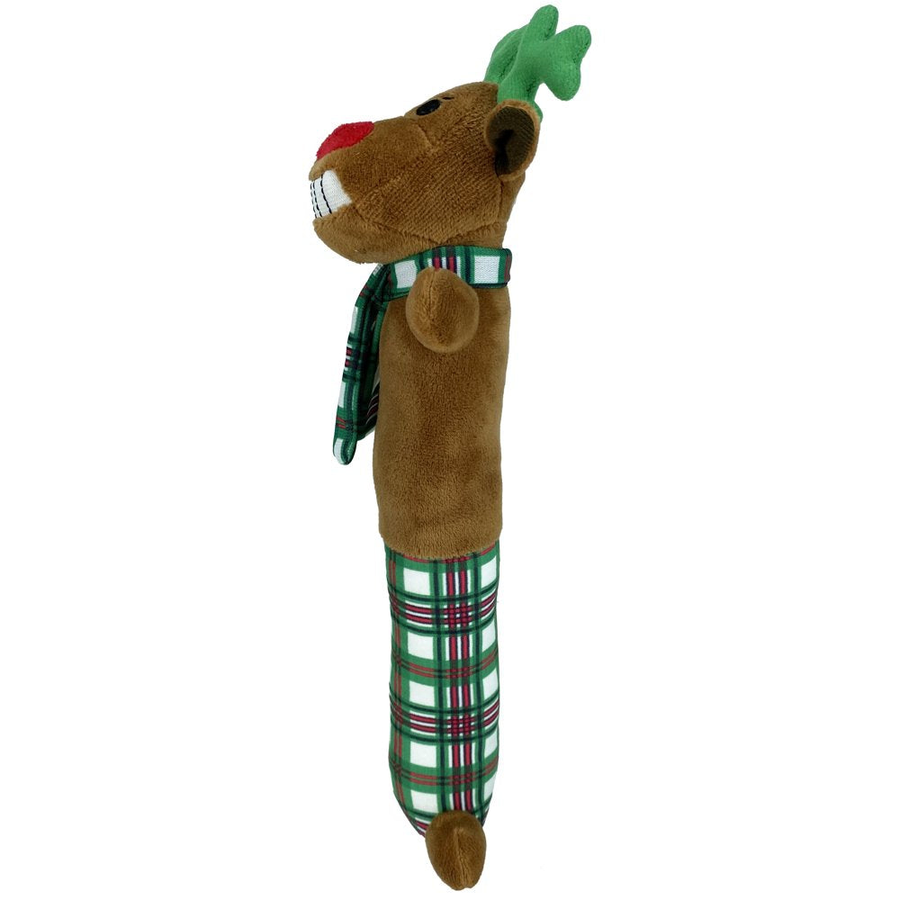 Multipet Reindeer Loofa Dog Toy with Squeaker, 12" Animals & Pet Supplies > Pet Supplies > Dog Supplies > Dog Toys Multipet   