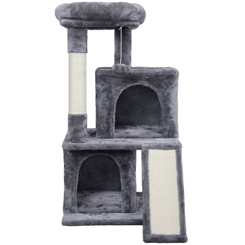 Smilemart 36" Cat Tree with Condo and Scratching Post Tower, Dark Gray Animals & Pet Supplies > Pet Supplies > Cat Supplies > Cat Furniture SmileMart   