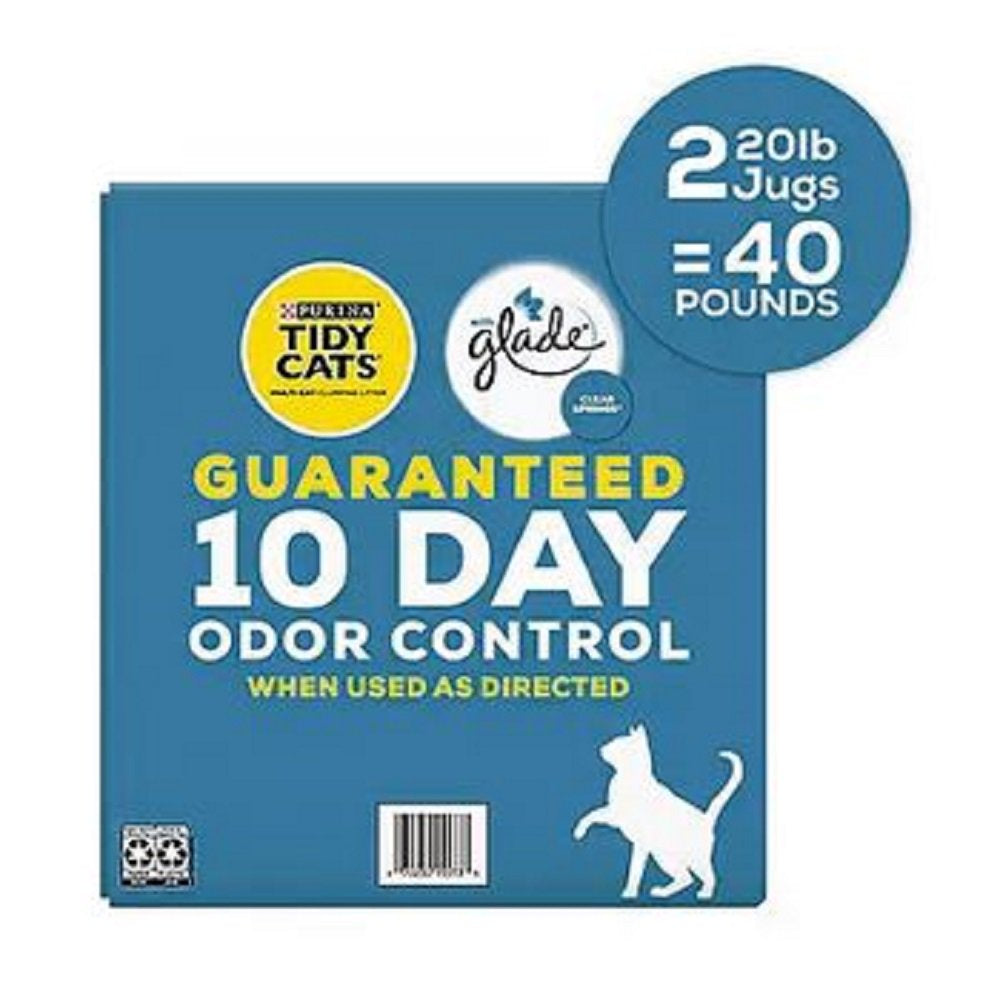 Purina Tidy Cats Clumping Litter with Glade Twin Pack (20 Lb., 2 Ct.) Animals & Pet Supplies > Pet Supplies > Cat Supplies > Cat Litter Purina   