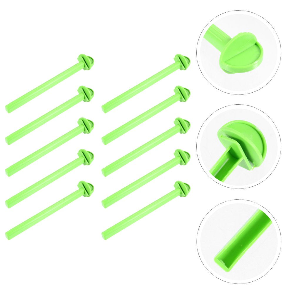 OUNONA 10 Pcs Bird Standing Stick Parrot Stand Plastic Perch Bird Cage Accessories Animals & Pet Supplies > Pet Supplies > Bird Supplies > Bird Cage Accessories OUNONA   