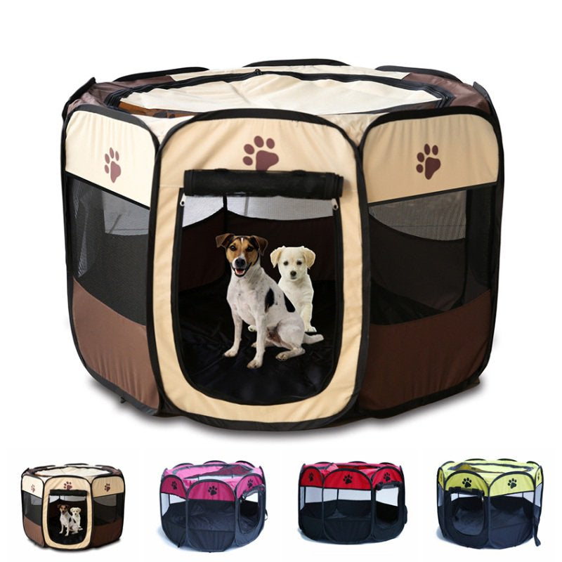 Forzero Portable Collapsible Octagonal Pet Tent Dog House Outdoor Breathable Tent Kennel Fence for Large Dogs Animals & Pet Supplies > Pet Supplies > Dog Supplies > Dog Houses Forzero   
