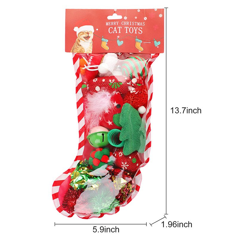 Legendog Interactive Christmas Cat Toy, Gift Set, Indoor, 18 Piece Animals & Pet Supplies > Pet Supplies > Cat Supplies > Cat Toys Legendog   