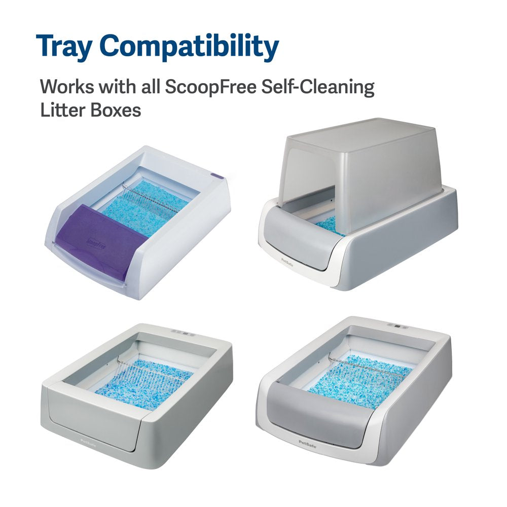 Petsafe Scoopfree Replacement Blue Crystal Litter Tray, 6-Pack Easy Cleanup with Disposable Tray Includes Leak Protection and Low Tracking Litter Animals & Pet Supplies > Pet Supplies > Cat Supplies > Cat Litter Radio Systems Corporation   