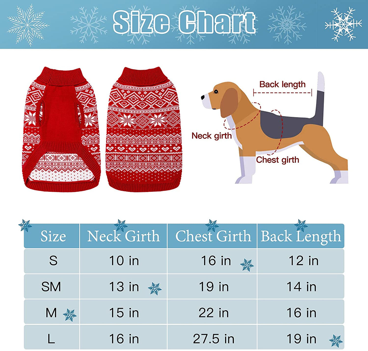 Dog Sweater Argyle - Warm Sweater Winter Clothes Puppy Soft Coat, Ugly Dog Sweater for Small Medium and Large Dogs, Pet Clothing Boy Girl Animals & Pet Supplies > Pet Supplies > Dog Supplies > Dog Apparel HOMIMP   