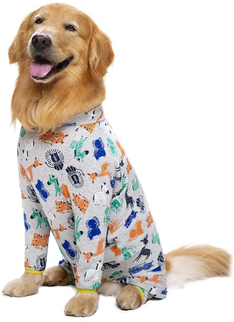 Dog Pajamas Winter Dog Clothes Jumpsuit Pyjama Pijama Golden Retriever  husky Labrador Big Dog Clothes Large Pet Outfit Apparel