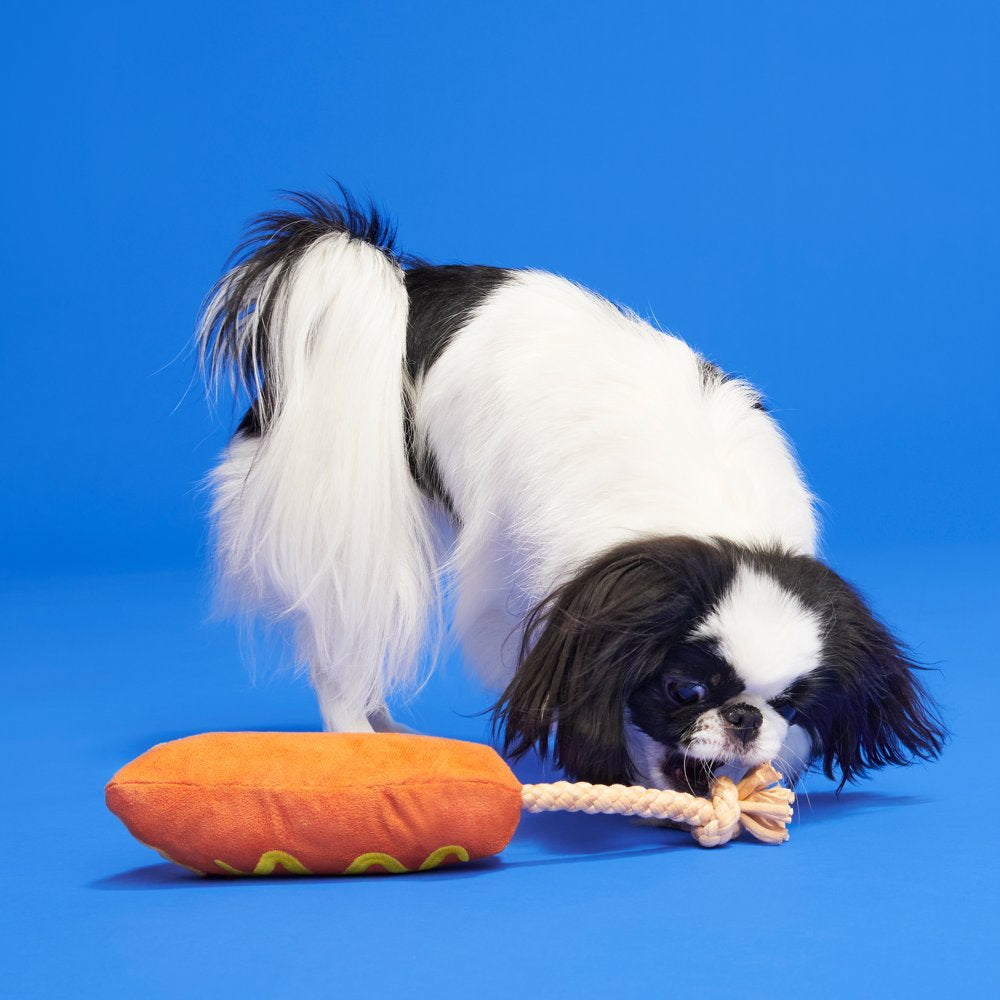 BARK Corn Dog Tug - Yankee Doodle Dog Toy, Great for Tug-O-War, XS-M Dogs Animals & Pet Supplies > Pet Supplies > Dog Supplies > Dog Toys BARK   