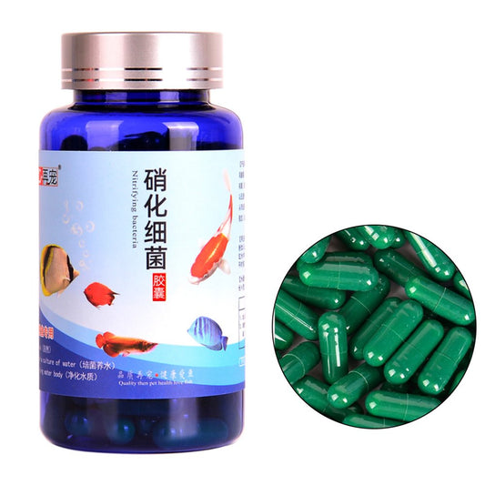 TINYFULL 20/30/50/80/100 Pcs Aquarium Nitrifying Bacteria Concentrated Capsule Fish Tank Pond Cleaning Fresh Water Supply