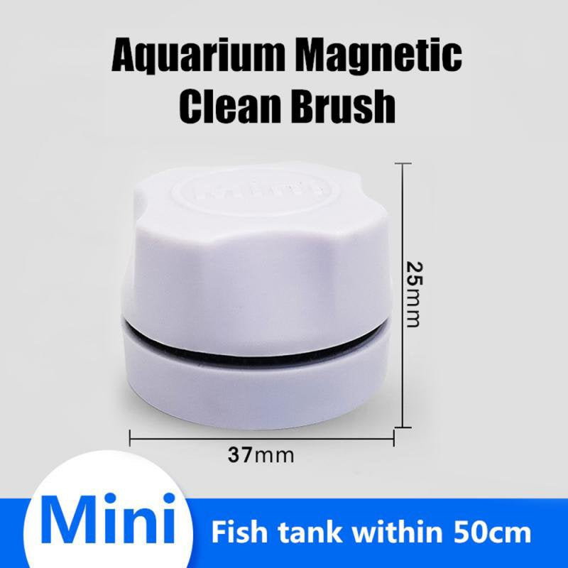 Fish Tank Brush Magnetic Brush Aquarium Supplies Fish Tank Glass Algae Scraper Cleaning Brush New。