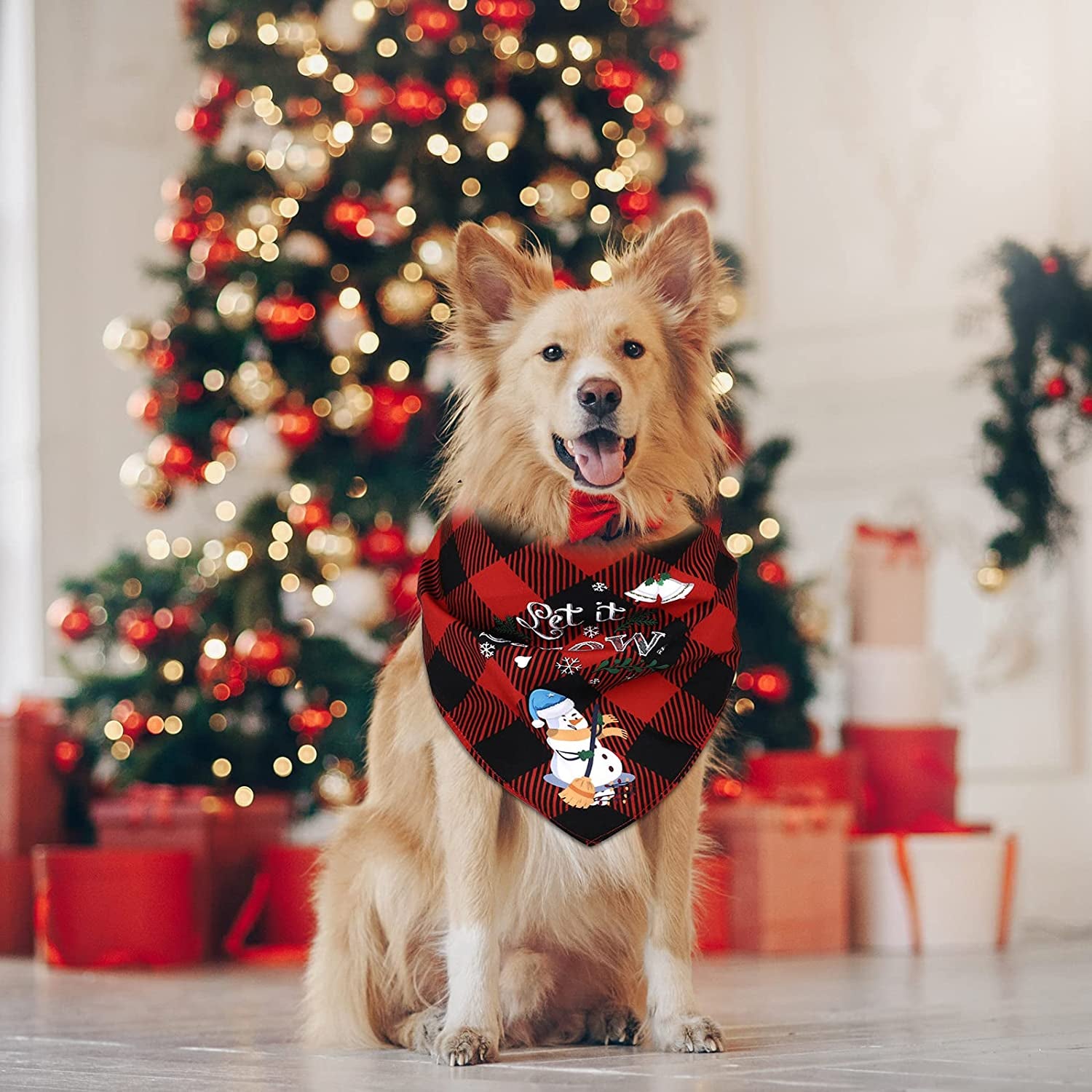 Pedgot 6 Pack Christmas Dog Bandanas Pet Triangle Scarf Xmas Dog Triangle Bandana Washable Christmas Dog Bib with Santa Claus Snowman Elk Pattern for Christmas Pet Costume Accessories Decoration Animals & Pet Supplies > Pet Supplies > Dog Supplies > Dog Apparel Pedgot   