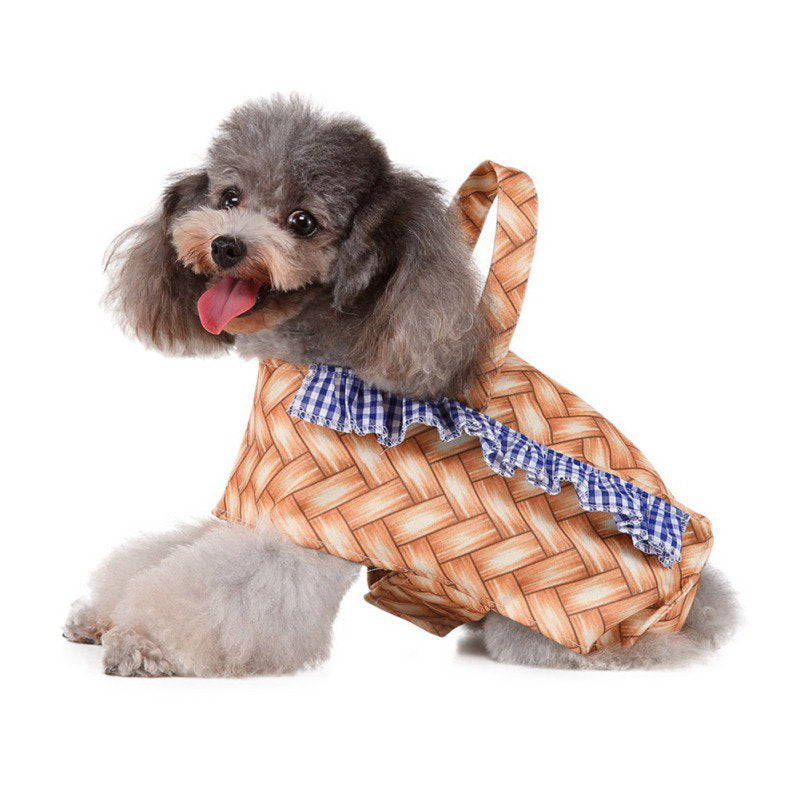 Ochine Halloween Hand Basket Dog Costume Set Funny Pet Basket Designed Dogs Clothes Apparel Party Dress up Clothing Christmas Halloween Animals & Pet Supplies > Pet Supplies > Dog Supplies > Dog Apparel OCHINE   