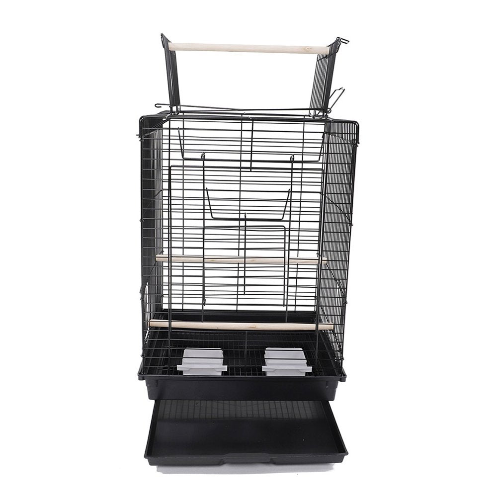 Hi.Fancy Metal Bird Cage Home Birdcage Food Feeding Cups Wooden Perch Stands Small Medium Size Bird Supplies Animals & Pet Supplies > Pet Supplies > Bird Supplies > Bird Cages & Stands Hi.FANCY   