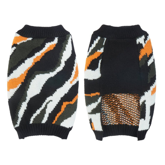 QBLEEV Warm Dog Sweaters Stripe Multi Color Dog Sweater Soft Dog Pullover ，Pet Apparel Pet Winter Clothes for Small Medium Male Female Dogs Animals & Pet Supplies > Pet Supplies > Dog Supplies > Dog Apparel QBLEEV L  