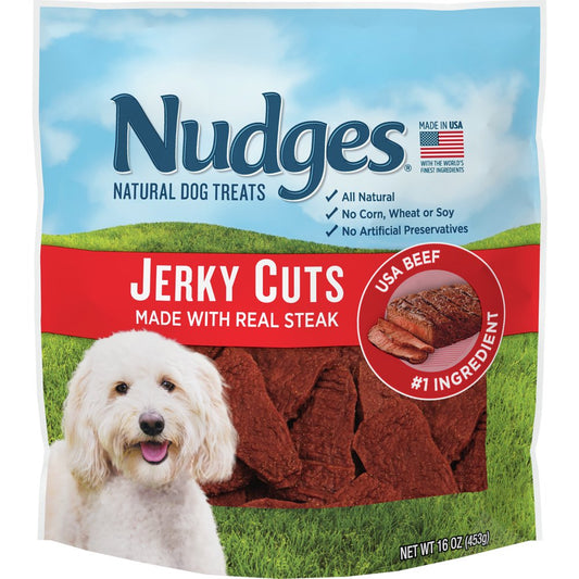 Blue Buffalo Nudges Jerky Cuts Natural Dog Treats, Beef, 16Oz Animals & Pet Supplies > Pet Supplies > Dog Supplies > Dog Treats Blue Buffalo   