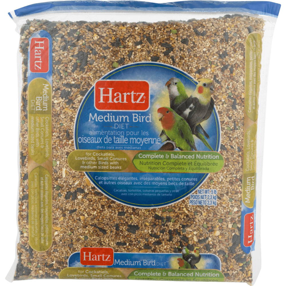 Hartz Medium Bird Food, 5.0 LB Animals & Pet Supplies > Pet Supplies > Bird Supplies > Bird Food The Hartz Mountain Corporation   