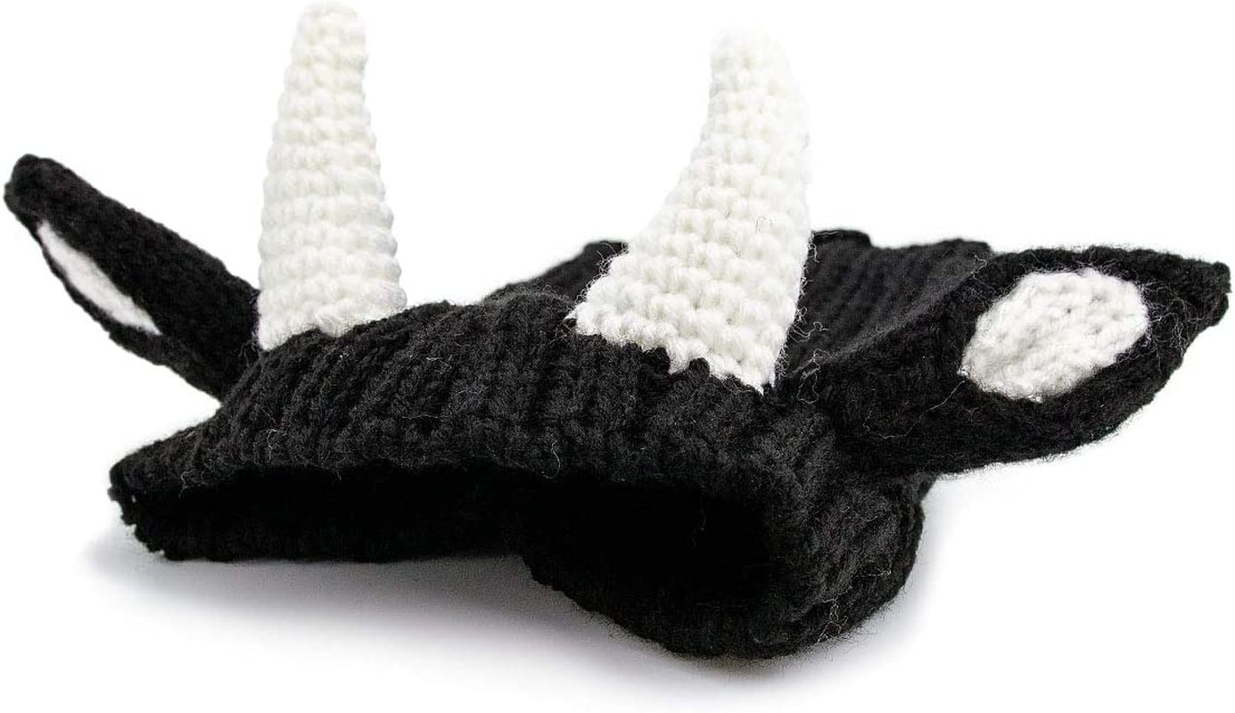 Zoo Snoods Bull Dog Costume, Large - Warm No Flap Ear Wrap Hood for Pets, Dog Outfit with Horns for Winters, Halloween, Christmas & New Year, Soft Yarn Ear Covers Animals & Pet Supplies > Pet Supplies > Dog Supplies > Dog Apparel Zoo Snoods   