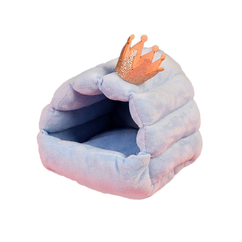 Visland Hamster House Bed, Plush Soft Skin-Friendly Winter Warm Nest Home Resting for Small Animals Guinea Pig Hedgehog Chinchilla Hamster Rats Squirrels Animals & Pet Supplies > Pet Supplies > Small Animal Supplies > Small Animal Bedding Visland   