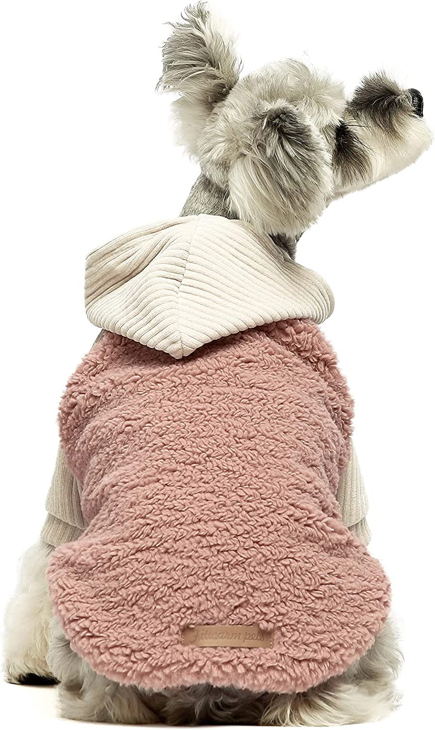 Fitwarm Velvet Thermal Dog Coat Puppy Winter Clothes Pet Jacket Cat Hoodie Outfits Pullover Doggie Sweatshirt Large Animals & Pet Supplies > Pet Supplies > Dog Supplies > Dog Apparel Fitwarm Pink L 