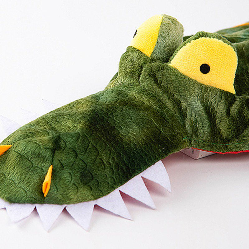 Funny Dog Crocodile Costumes, Pet Halloween Alligator Cosplay Dress, Adorable Cat Apparel Animal Warm Outfits Clothes Animals & Pet Supplies > Pet Supplies > Cat Supplies > Cat Apparel Praeter   