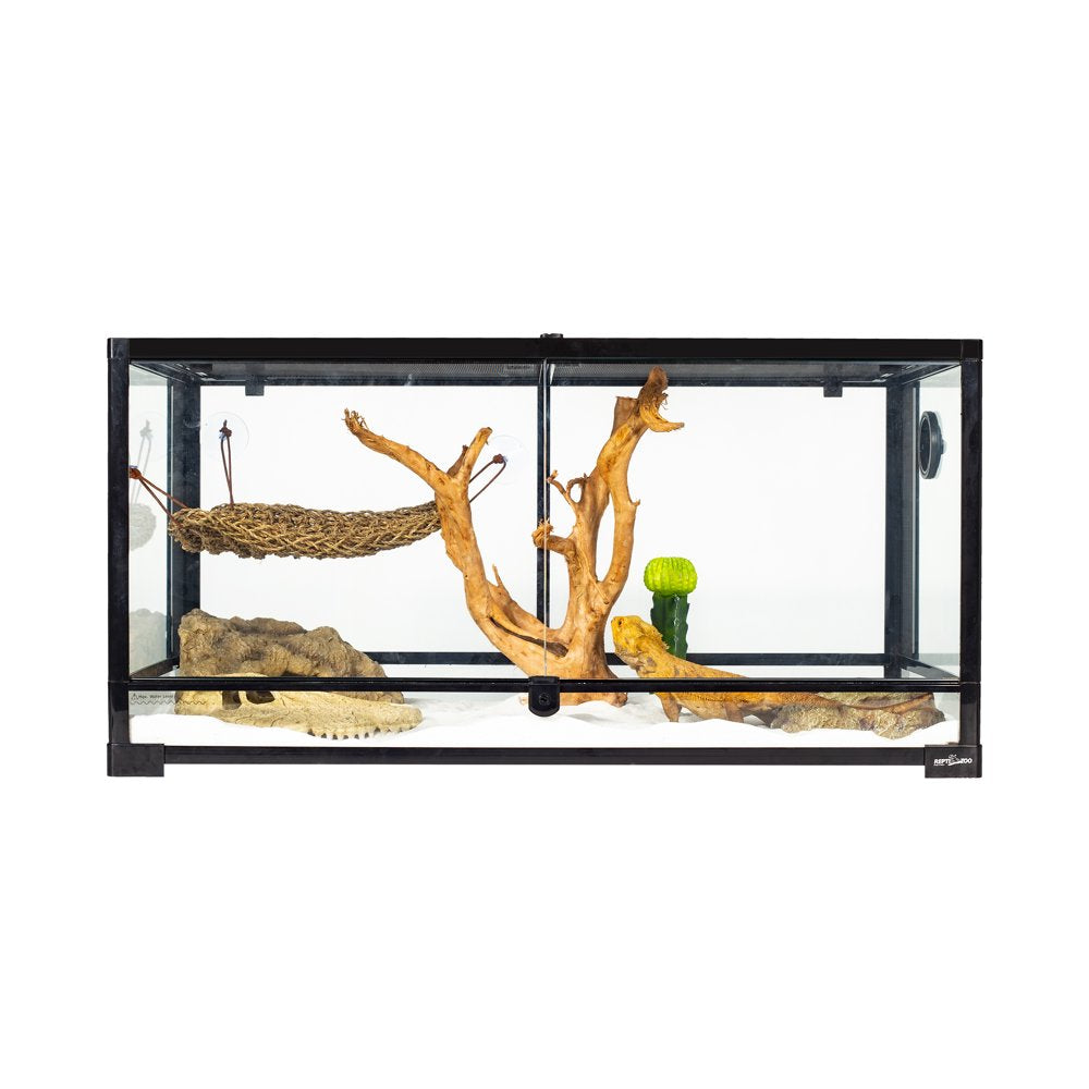 REPTIZOO Reptile Glass Deep Terrarium with Double Hinge Door 36" X 24" X 18"（67 Gallon) Animals & Pet Supplies > Pet Supplies > Small Animal Supplies > Small Animal Habitat Accessories Etan Pet Supplies Inc.   