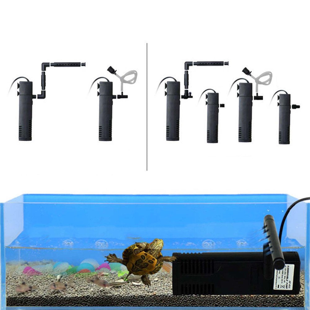 AOOOWER Aquarium Internal Filter Quiet Low Water Level Filters for Turtles Frogs Newt
