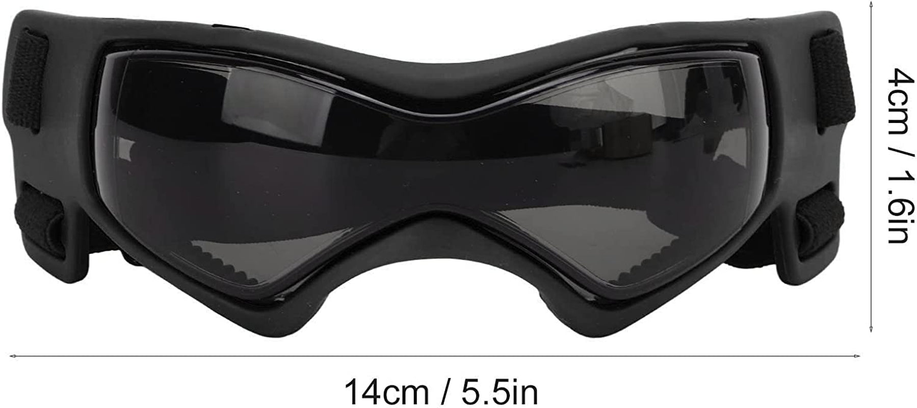 Plplaaoo Dog Goggles, Small Breed Dog Sunglasses, Easy Wear Dog UV Sunglasses, Windproof Soft Frame Adjustable Straps UV Protection Puppy Sunglasses for Small to Medium Dog [Black] Animals & Pet Supplies > Pet Supplies > Dog Supplies > Dog Apparel plplaaoo   