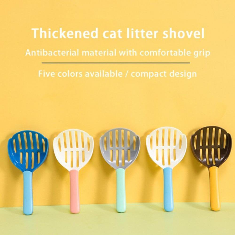 Sonbest Large Cat Litter Spooneasily Scooped Cat Litter Stronger ABS Plastic Non-Stick Coating Keeping It Clean and Hygienic Green