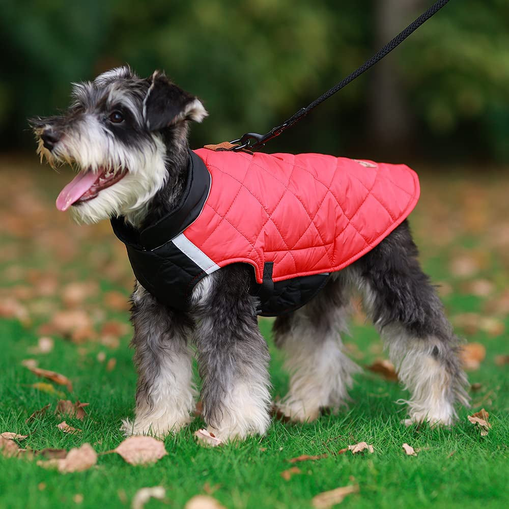 Dog Winter Jacket Vest, Dog Winter Warm Reflective Jacket with D-Ring,Waterproof Windproof Winter Dog Jacket, Cold Weather Coat for Medium Large Dogs(Red 3XL) Animals & Pet Supplies > Pet Supplies > Dog Supplies > Dog Apparel Garden Miller   