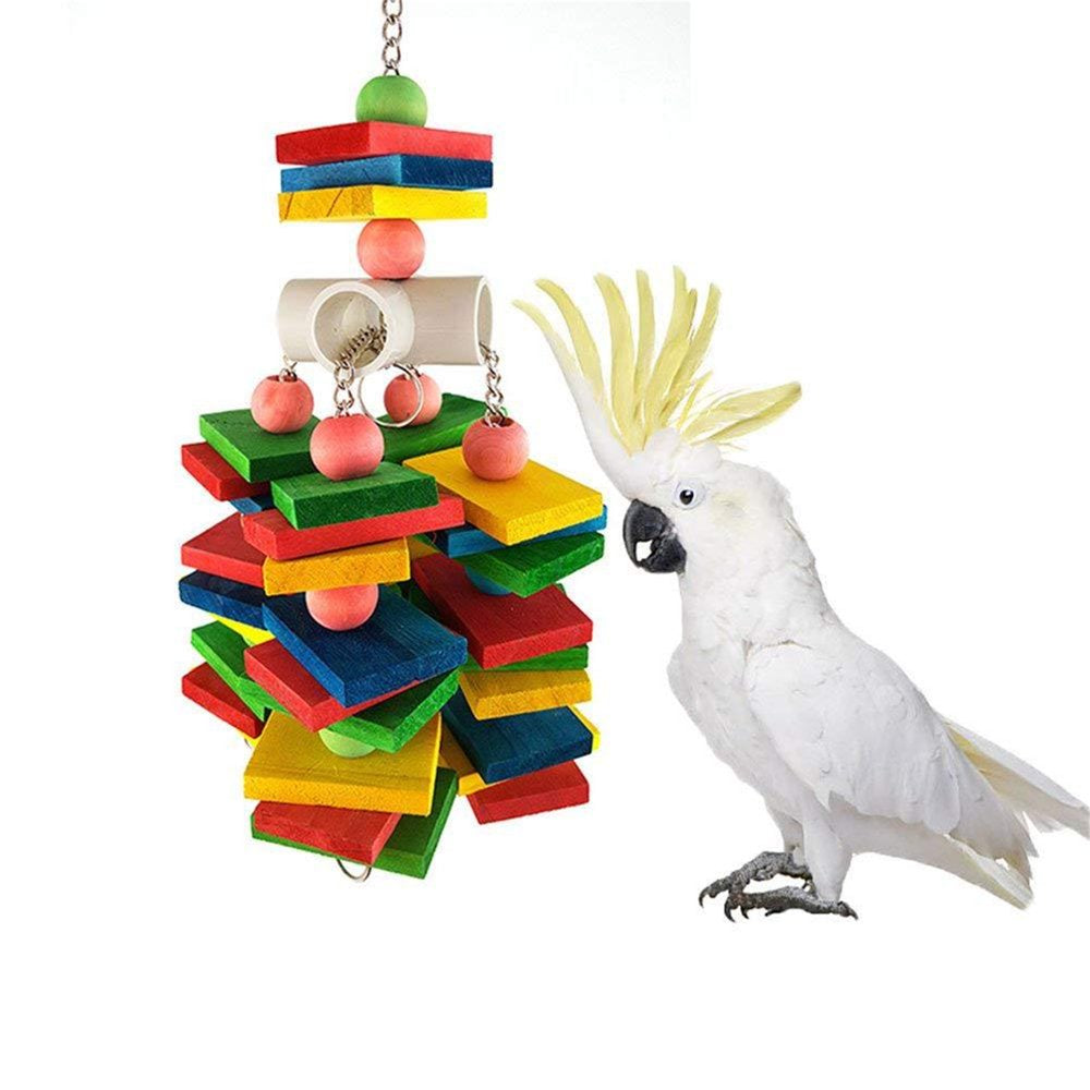 Bird Chewing Toy Wooden Bird Toys Parrot Birds Toys Accessories Big Parrot Cage Bite Toy Animals & Pet Supplies > Pet Supplies > Bird Supplies > Bird Cage Accessories CN   