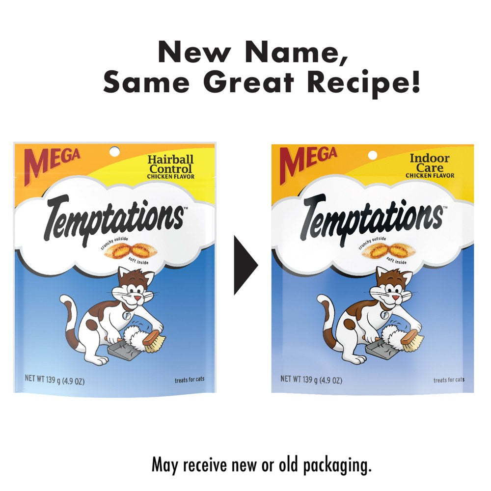 Temptations Chicken Flavor Topper, Crunchy & Soft Treat for Cat, 4.9 Oz. Animals & Pet Supplies > Pet Supplies > Cat Supplies > Cat Treats Mars Petcare   