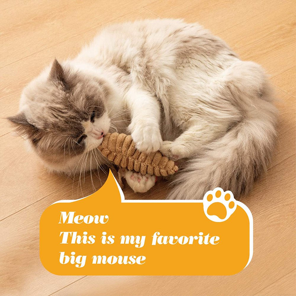 Catnip Cat Toy Plush Chew Mouse Pet Toy Interactive Teeth Clean for Indoor Cats and Kittens 3-Pack Animals & Pet Supplies > Pet Supplies > Cat Supplies > Cat Toys ZhouBian   