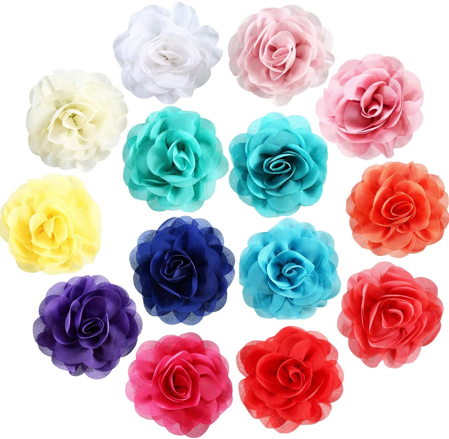 Leinuosen 14 Pieces Dog Collar Flowers Pet Bow Tie Flower Collars for Puppy Collar Grooming Accessories (Color Set 1, 5 Cm) Animals & Pet Supplies > Pet Supplies > Dog Supplies > Dog Apparel Leinuosen Color Set 1 5 cm 