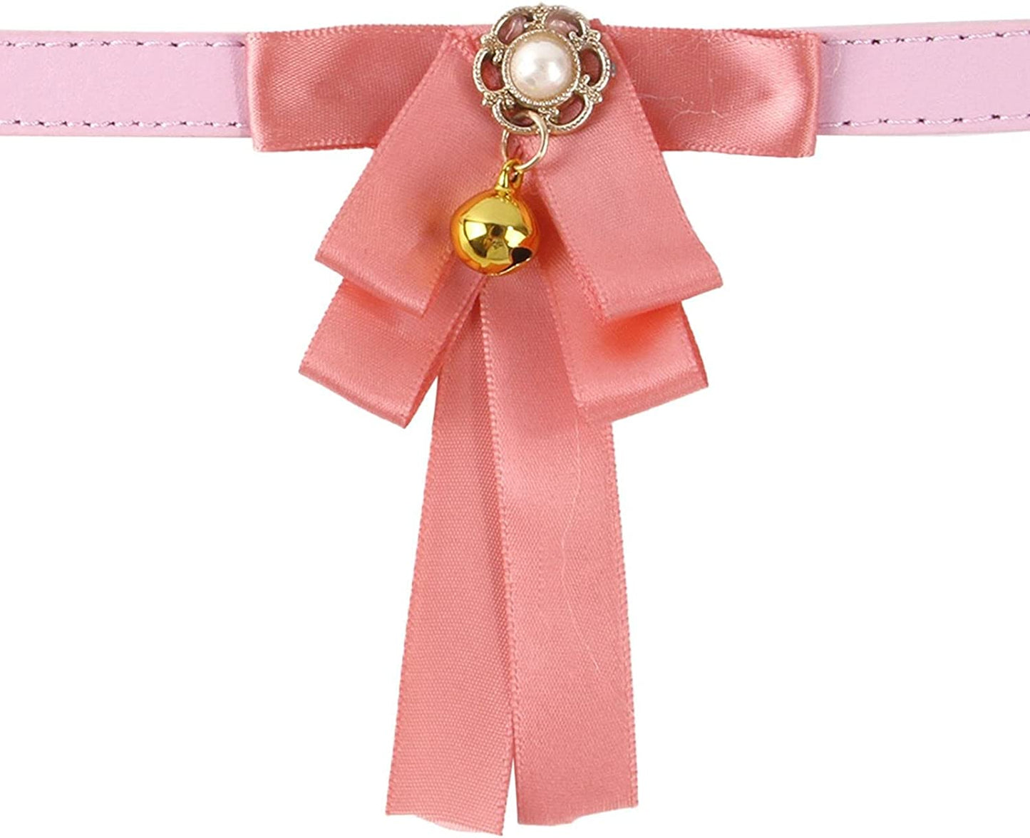 Dog Bows Bulk Pet Bow Knot Collar Fashion Dog Tie Handmade Cat Bow Tie Cat Jewelry Animals & Pet Supplies > Pet Supplies > Dog Supplies > Dog Apparel HonpraD Pink Medium 