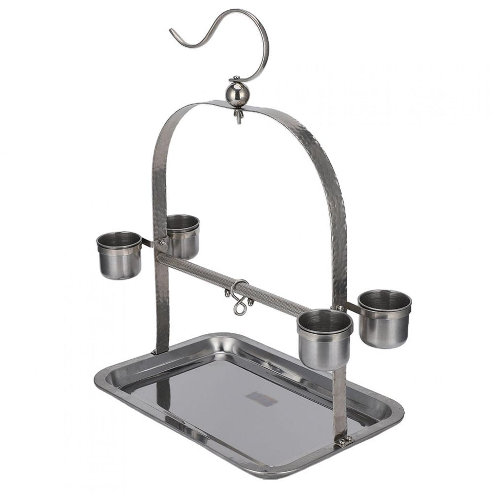 EBTOOLS Stainless Steel Stand Cage Stainless Steel Stand, Bird Stand, Mini Paw Grinding for Cockatoo Parrots Animals & Pet Supplies > Pet Supplies > Bird Supplies > Bird Cages & Stands EBTOOLS   