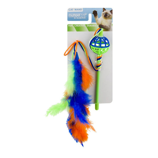 Multipet Colorful Wand Cat Toy Animals & Pet Supplies > Pet Supplies > Cat Supplies > Cat Toys Multi-Pet International   