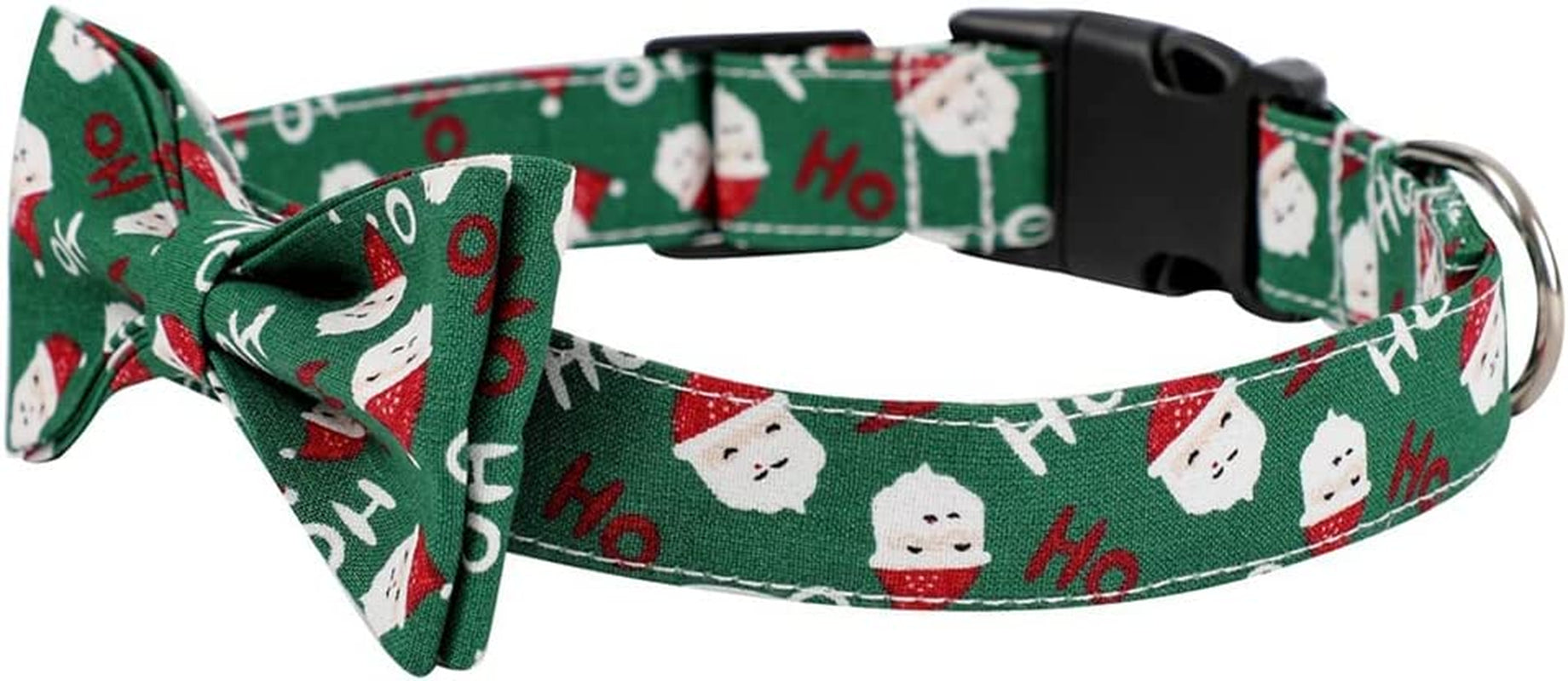 Tangpan 2Pcs Soft Cotton Christmas Pet Dog Collar, with Removable Bow-Tie Décor ( Red & Green Bow-Knot,S ) Animals & Pet Supplies > Pet Supplies > Dog Supplies > Dog Apparel TangPan   