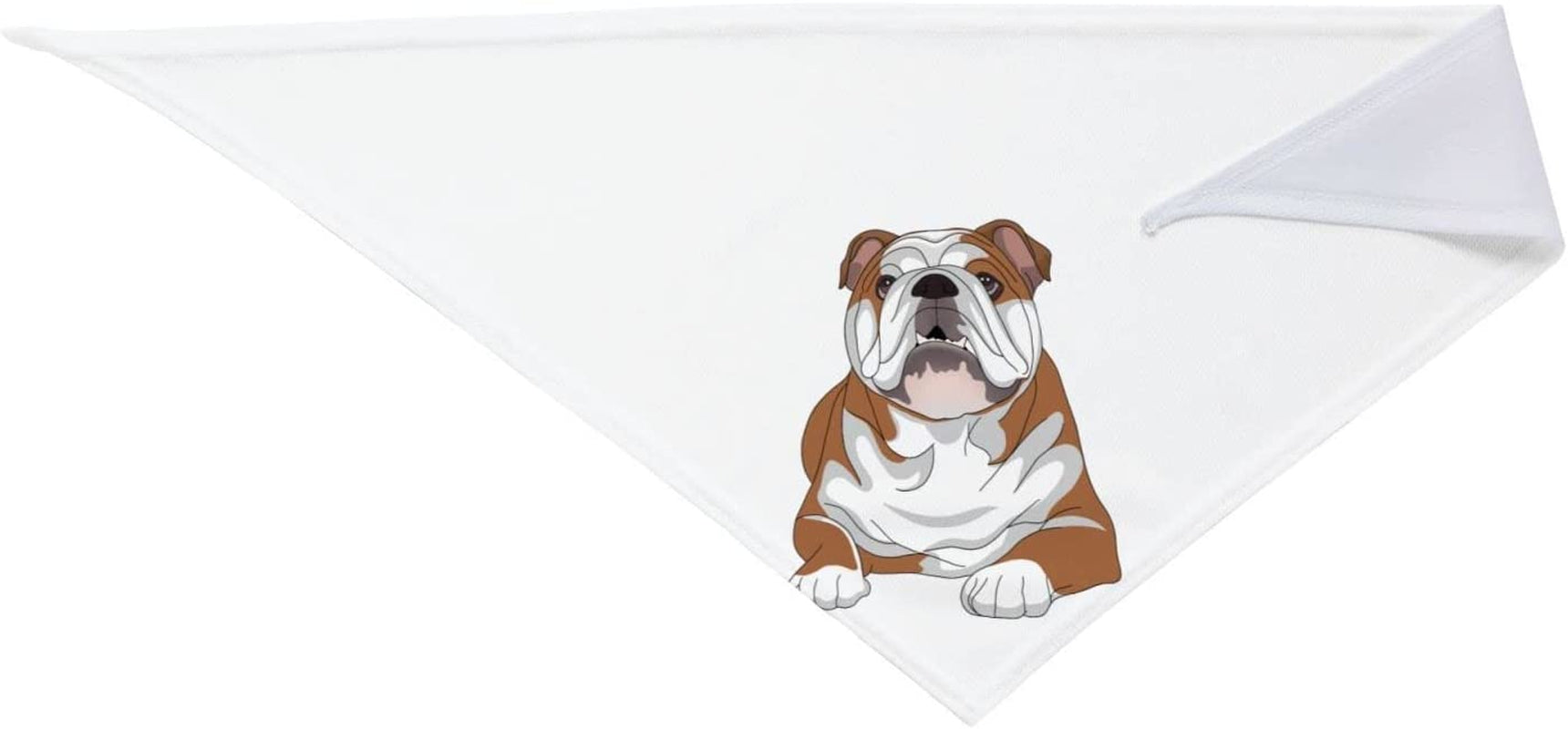 Cute Bulldog Pet Pet Dog and Cat Decorative Triangle Scarf,Dog Bandana,Breathable and Stain Resistant. Animals & Pet Supplies > Pet Supplies > Dog Supplies > Dog Apparel ZALTAS   