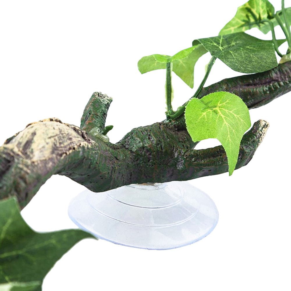 Artificial Reptile Plants for Climbing Lifelike Terrarium Plastic Jungle Bendable Vines Amphibian Habitat Ornaments Animals & Pet Supplies > Pet Supplies > Small Animal Supplies > Small Animal Habitat Accessories Vonets   